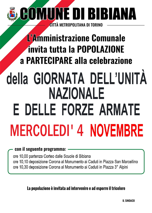 Commemorazione 4 Novembre