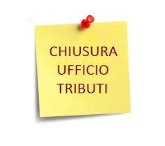 Avviso di chiusura Ufficio Tributi